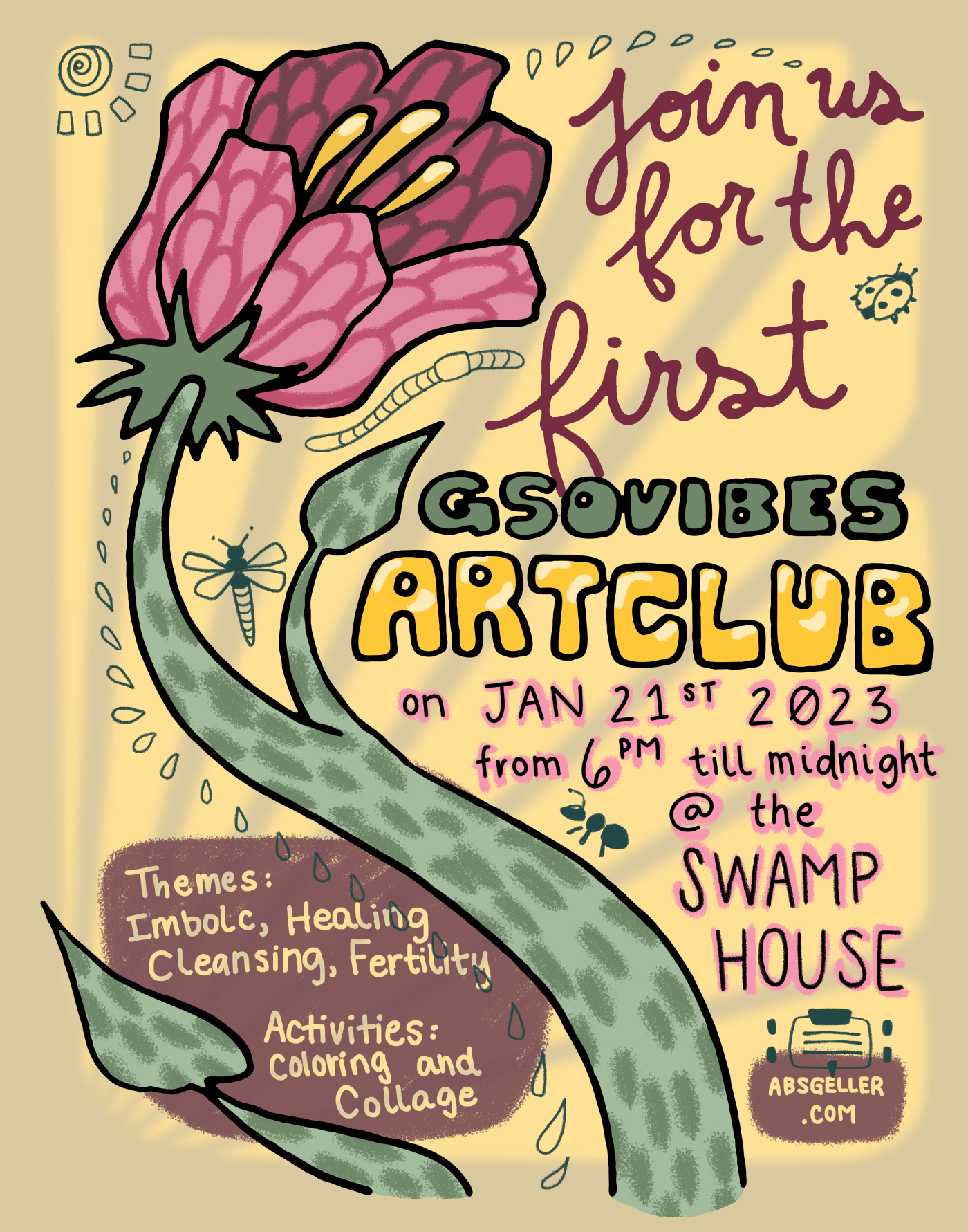 First GSOVIBES Art Club: Imbolc - ABSGELLER